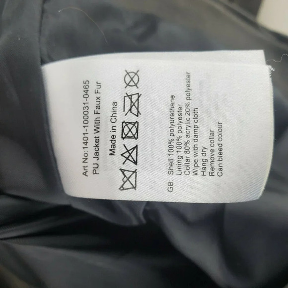 Vanessa Moe x NA:KD Moto Jacket Vegan Leather NWT - Picture 9 of 12